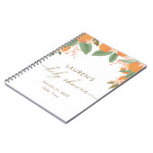 Little Cutie Citrus Baby shower Guest Book Notitieboek (Linkerzijde)