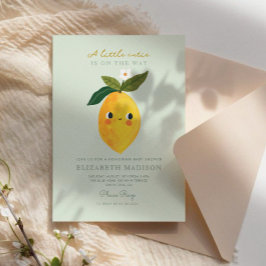 Little Cutie Citrus Baby shower Invitation Kaart