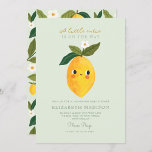 Little Cutie Citrus Baby shower Invitation Kaart<br><div class="desc">Little Cutie is op weg naar Lemon Baby shower Invitation</div>