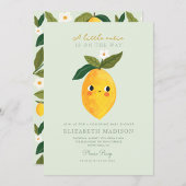 Little Cutie Citrus Baby shower Invitation Kaart