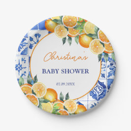 Little Cutie Citrus Baby shower Papieren Bordje