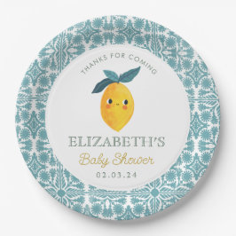 Little Cutie Citrus Baby shower Papieren Bordje