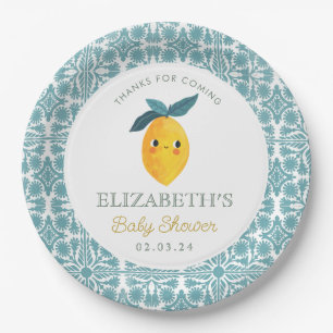 Little Cutie Citrus Baby shower Papieren Bordje