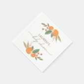 Little Cutie Citrus Baby shower Servet (Hoek)