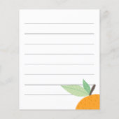 Little Cutie Citrus Baby Shower speladvieskaarten (Achterkant)