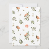 Little Cutie Citrus Baby Traits Shower Spel Kaart (Achterkant)