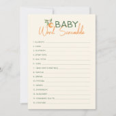 Little Cutie Citrus Baby Word Scramble Game Kaart (Voorkant)
