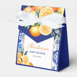 Little Cutie Citrus Blue Tegels Baby shower Bedankdoosjes
