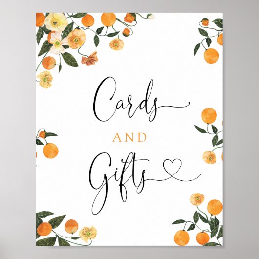 Little Cutie Citrus Botanical Kaarten and Gifts Si Poster (Voorkant)