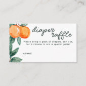 Little Cutie Citrus Diaper Raffle Game Entry Informatiekaartje (Voorkant)