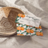 Little Cutie Citrus Diaper Raffle Game Entry Informatiekaartje