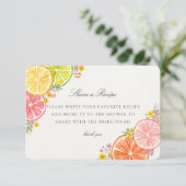 Little Cutie Citrus Floral Deel een recept Insert Informatiekaartje (Staand voorkant)