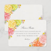 Little Cutie Citrus Floral Deel een recept Insert Informatiekaartje (Voorkant / Achterkant)