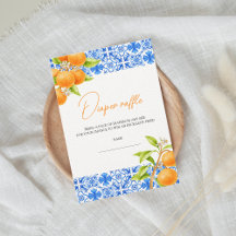 Little Cutie Citrus Luier Raffle Baby shower