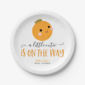Little Cutie Citrus Modern Baby shower Paper Bord (Voorkant)