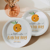 Little Cutie Citrus Modern Baby shower Papieren Bordje