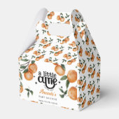  Little Cutie Citrus Orange Thank You  Baby Shower Bedankdoosjes (Voorkant Zijde)