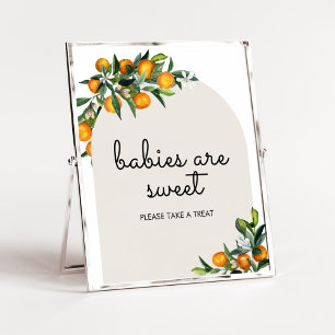 Little Cutie Citrus Oranje Baby Baby's zijn zoet Poster