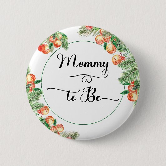 Little cutie Citrus Oranje mama om Button te zijn (Voorkant)