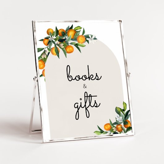 Little Cutie Citrus Sinaasappel Baby Boeken en ges Poster