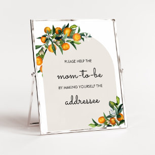 Little Cutie Citrus Sinaasappel Baby Envelope Stat Poster