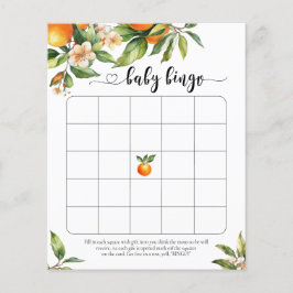 Little Cutie Citrus Sinaasappel Baby shower Bingog