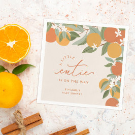 Little Cutie Citrus Sinaasappels Baby shower Servet