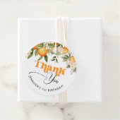Little cutie citrus sinaasappels birthday dank u bedankjes labels (In situ)