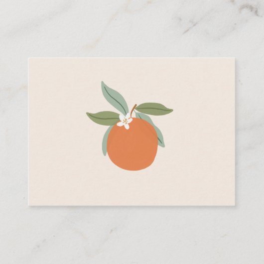 Little Cutie Citrus Sinaasappels Boeken voor Baby Informatiekaartje (Achterkant)