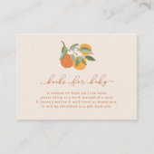 Little Cutie Citrus Sinaasappels Boeken voor Baby Informatiekaartje (Voorkant)