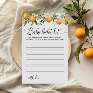 Little cutie Citrus thema baby bucket list