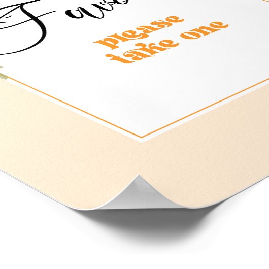 Little cutie citrus thema Favorieten neem er alsje Poster (Hoek)