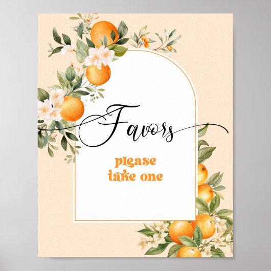 Little cutie citrus thema Favorieten neem er alsje Poster (Voorkant)