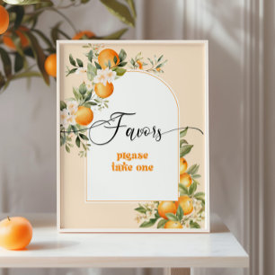 Little cutie citrus thema Favorieten neem er alsje Poster