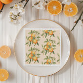 Little cutie citrus thema sinaasappels verjaardags servet