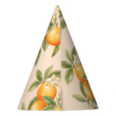 Little cutie citrus thema verjaardagsfeestje feesthoedjes (Achterkant)