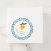 Little Cutie Citrus Verjaardag Bedankjes Labels (In situ)