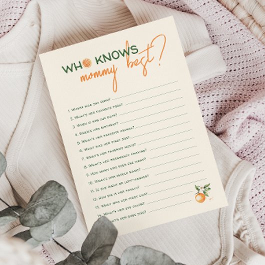 Little Cutie Citrus Wie kent Mama Beste Kaart