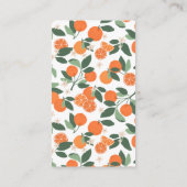 Little Cutie Clementine Baby shower Diaper Raffle Informatiekaartje (Achterkant)