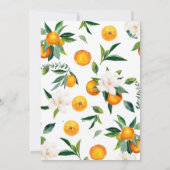 Little Cutie Clementine Baby shower Gender Neutral Kaart (Achterkant)