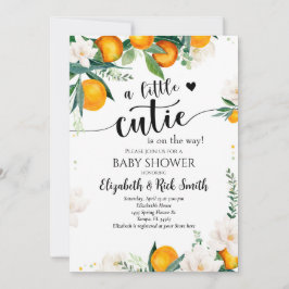 Little Cutie Clementine Baby shower Gender Neutral Kaart