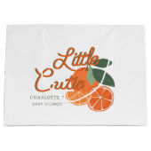 Little Cutie Clementine Baby shower Gift Bag – Cit Groot Cadeauzakje (Voorkant)
