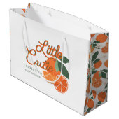 Little Cutie Clementine Baby shower Gift Bag – Cit Groot Cadeauzakje (Achterkant Gekanteld)