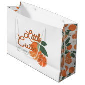 Little Cutie Clementine Baby shower Gift Bag – Cit Groot Cadeauzakje (Voorkant Gekanteld)