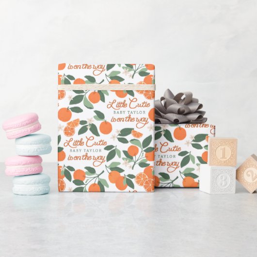 Little Cutie Clementine Baby shower inpakpapier (Baby Shower)