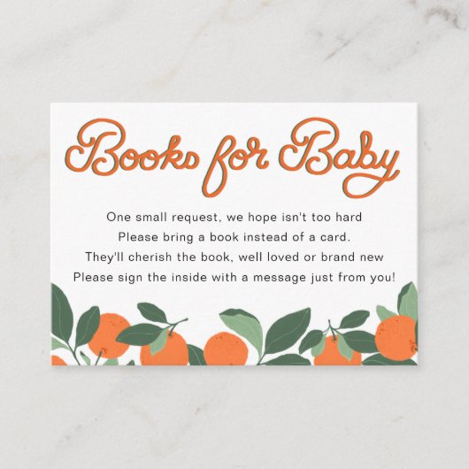 Little Cutie Clementine Boeken voor Baby Informatiekaartje (Voorkant)