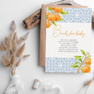 Little Cutie Clementine Boeken voor Baby shower Informatiekaartje