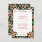 Little Cutie Clementine| Citrus Theme Baby shower Bedankkaart (Voorkant / Achterkant)