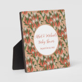 Little Cutie Clementine| Citrus Theme Baby shower Fotoplaat (Voorkant)