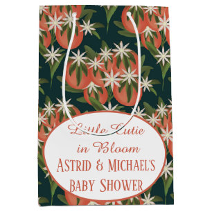 Little Cutie Clementine  Citrus Theme Baby shower Medium Cadeauzakje